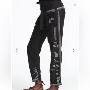 Johnny was black embroidered AVENTURA CARGO PANT SOLD OUT NWT